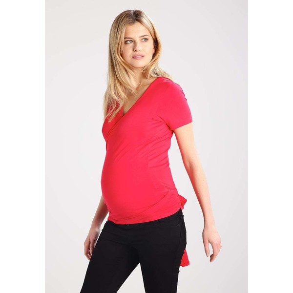 New Look Maternity T-shirt z nadrukiem bright red N0B29G016