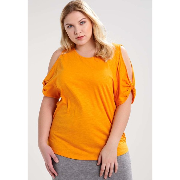 New Look Curves T-shirt z nadrukiem bright orange N3221D086