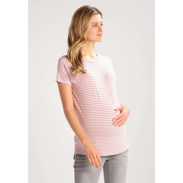 Topshop Maternity FINE STRIPE T-shirt z nadrukiem pink TP721G08V