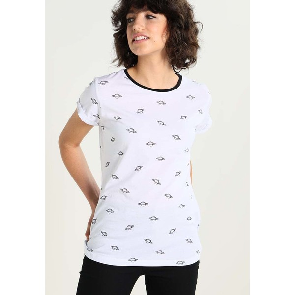 TWINTIP T-shirt z nadrukiem white TW421DA8X