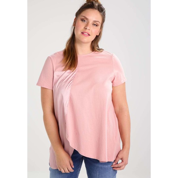 Lost Ink Plus T-shirt z nadrukiem pink LOA21E00I