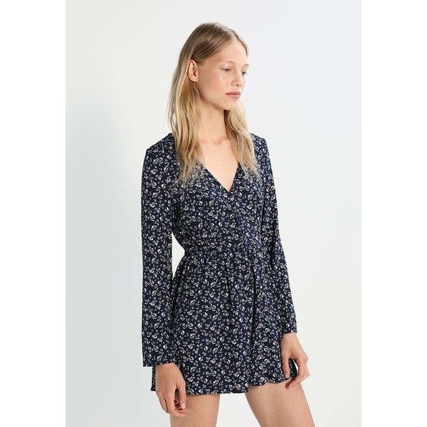 Missguided DITSY FLORAL Kombinezon navy M0Q21T00R