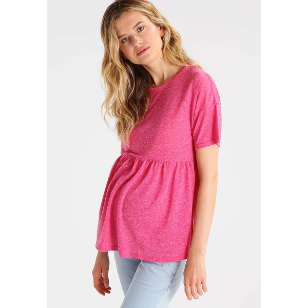 New Look Maternity T-shirt z nadrukiem bright pink N0B29G01R