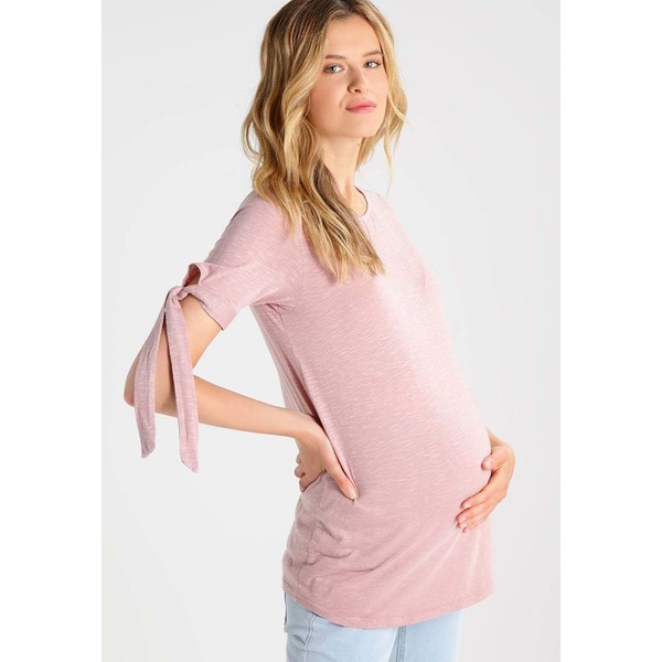 New Look Maternity T-shirt z nadrukiem mid pink N0B29G023