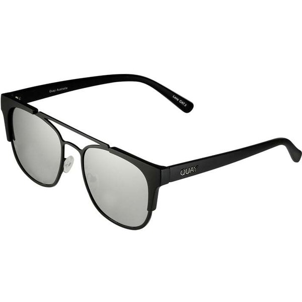 Quay HIGH AND DRY Okulary przeciwsłoneczne black/silver Q0151K008