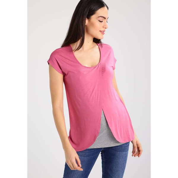 Zalando Essentials Maternity T-shirt z nadrukiem dark rose/mid grey ZX029GA0F