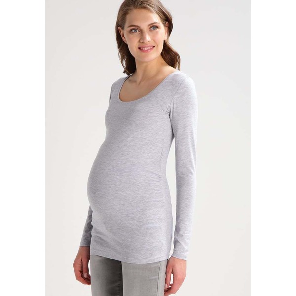 Zalando Essentials Maternity Bluzka z długim rękawem light grey melange ZX029GA03