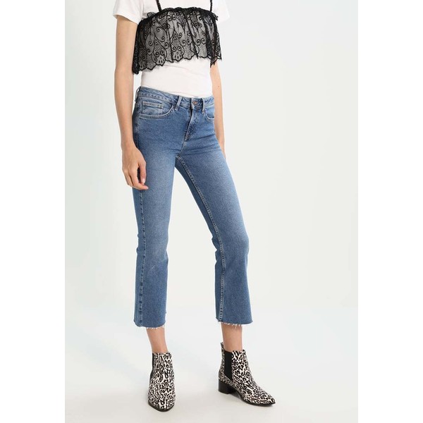 New Look KICK FLARE ASHLEY Jeansy Bootcut mid blue NL021N08M