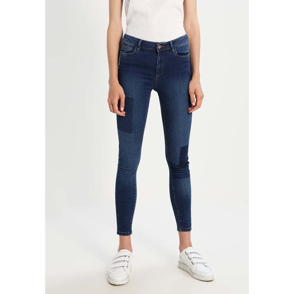 New Look BINKY SHADOW PATCH SKINNY Jeans Skinny Fit blue pattern NL021N08Q