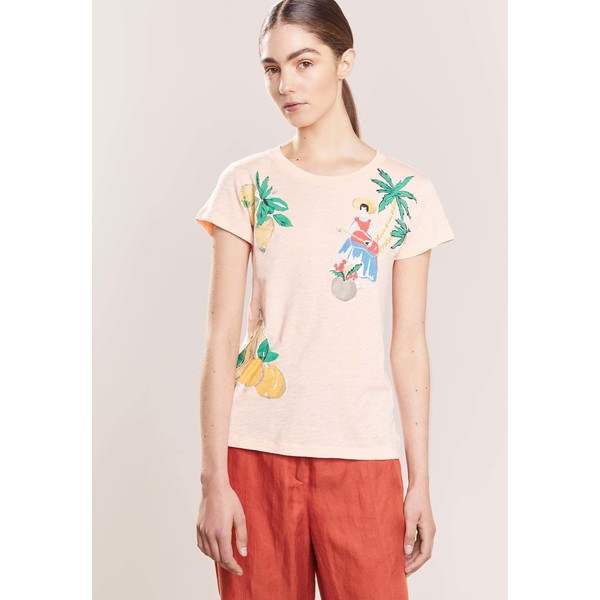 J.CREW ANDALUCIA BANANA T-shirt z nadrukiem sunfaded peach JC421D00Z