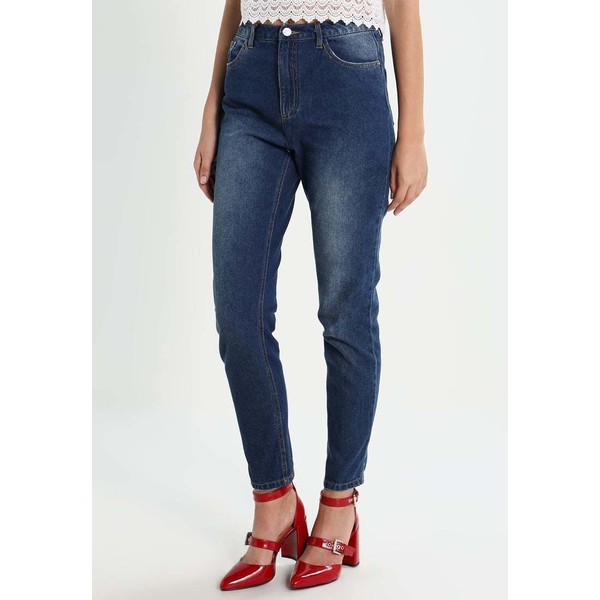 Missguided RIOT HIGH RISE MOM Jeansy Relaxed fit blue M0Q21N02T