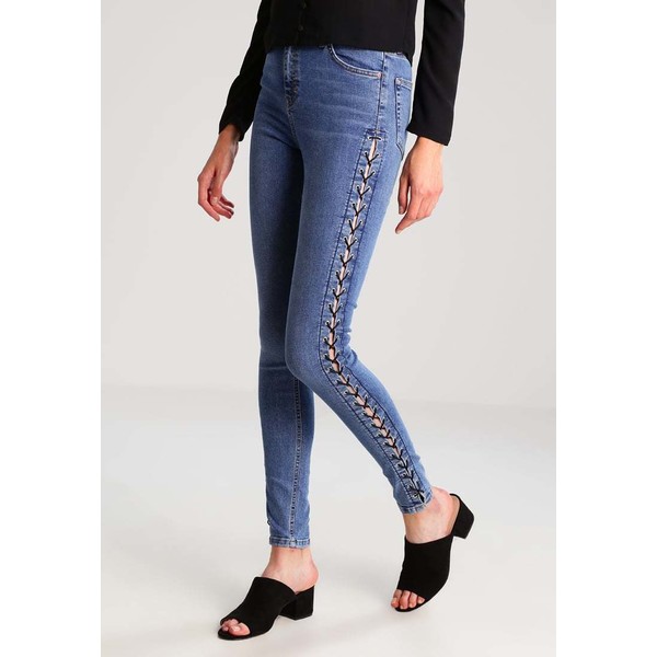 Topshop Tall JAMIE Jeans Skinny Fit middenim TP721N077