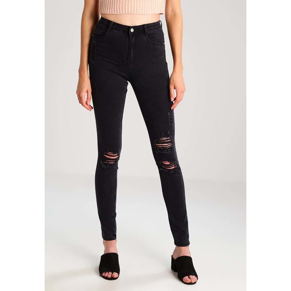 Missguided Tall SINNER AUTHENTIC Jeansy Slim fit black MIG21N007