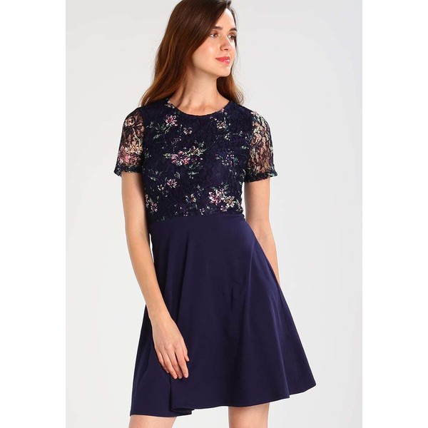 Dorothy Perkins Tall FLORAL Sukienka z dżerseju navy DOA21C015