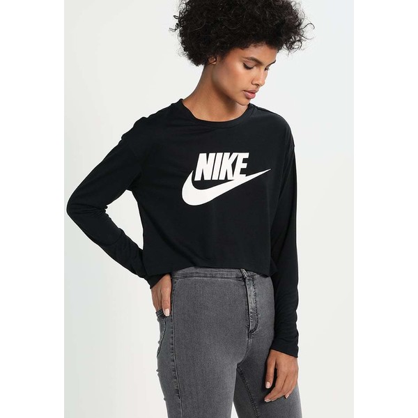 Nike Sportswear CROP Bluzka z długim rękawem noir/blanc NI121D08Y