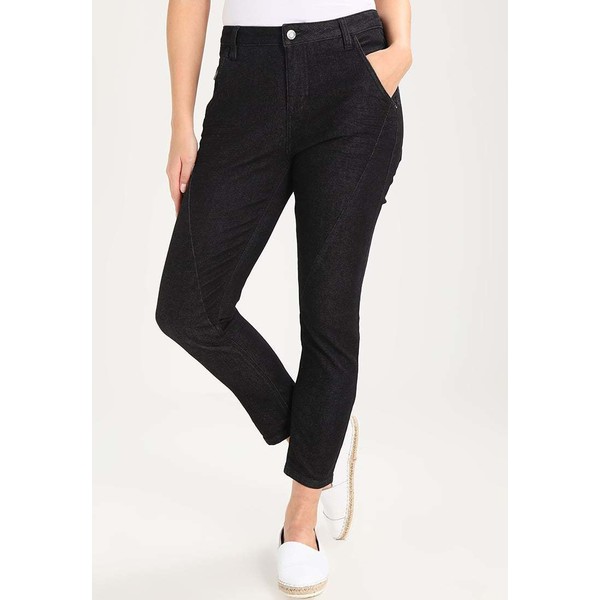Opus LEVY Jeansy Straight leg charcoal black PC721N02D