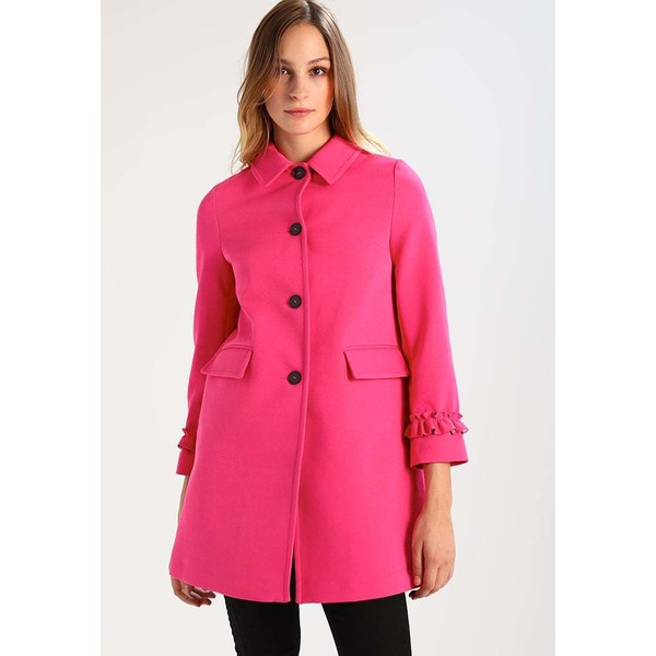 Topshop BONDED GINGHAM GIRLY Krótki płaszcz pink TP721U00L