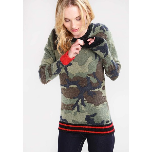 Replay Sweter olive/green RE321I02T