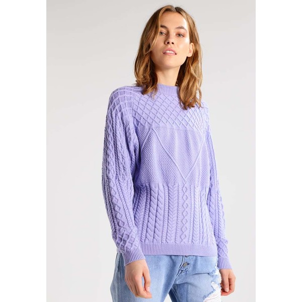 JUST FEMALE TURO CABLE Sweter lavender JU121I016