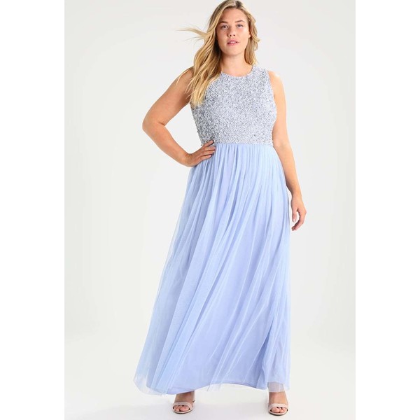 Lace & Beads Curvy PICASSO MAXI WITH LINING Suknia balowa new blue LAF21C004