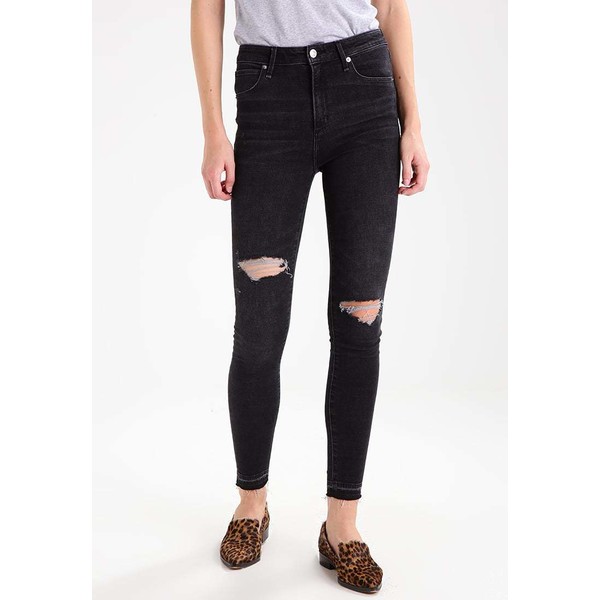 Abercrombie & Fitch HIGH RISE SUPER SKINNY Jeans Skinny Fit black A0F21N00F