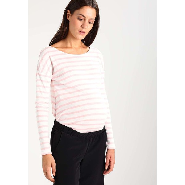 ISABELLA OLIVER CAIA MATERNITY STRIPE Bluzka z długim rękawem quartz pink & white stripe IS329G00K
