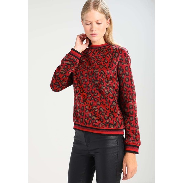 Sofie Schnoor LEO KNIT PULLOVER Sweter red SO521J003