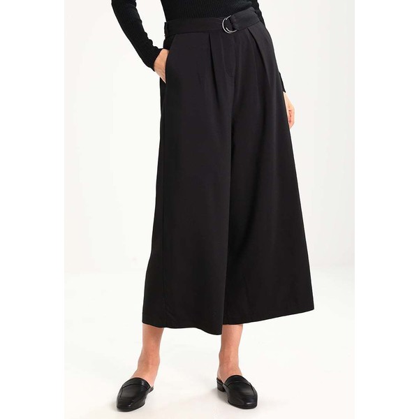 Selected Femme SFLIVY Spodnie materiałowe black SE521A09P