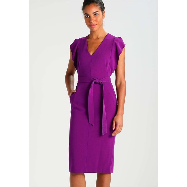 Karen Millen BELTED PENCIL Sukienka letnia purple KM521C04P