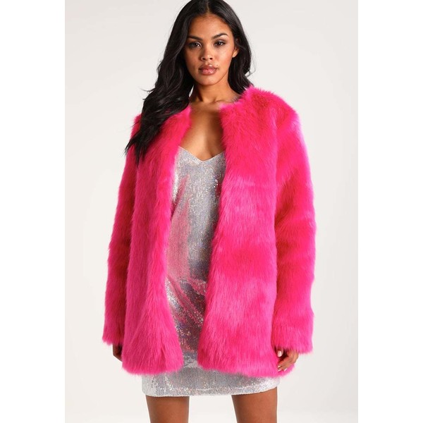 Missguided B&&B OVERSIZED Płaszcz zimowy pink M0Q21G01J