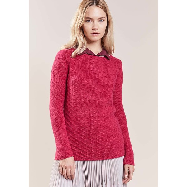 Johnstons Cashmere RIPPE Sweter cranberry J2321I00W