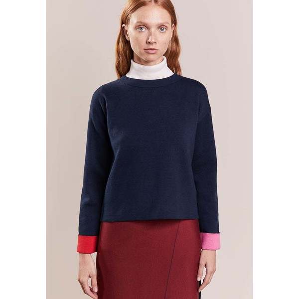 PS by Paul Smith COLOUR BOW Sweter dark blue PS721I00B