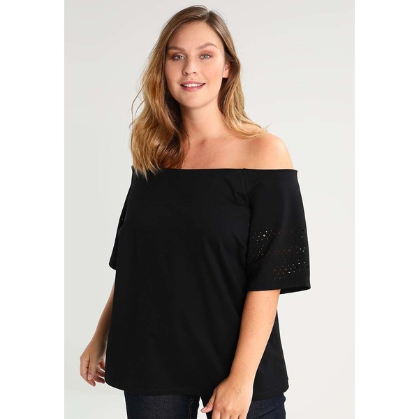 Lauren Ralph Lauren Woman T-shirt z nadrukiem polo black L0S21D00R