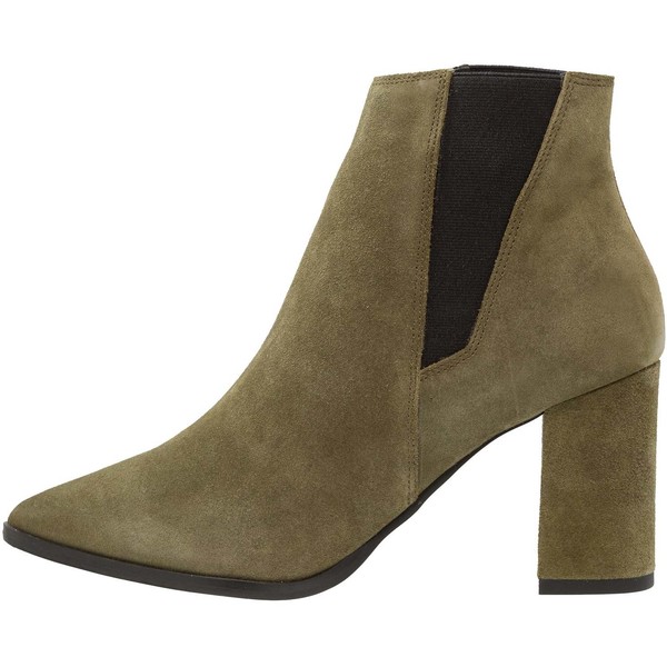 Pieces PSPADGYTT SUEDE BOOT Ankle boot dark olive PE311N01J
