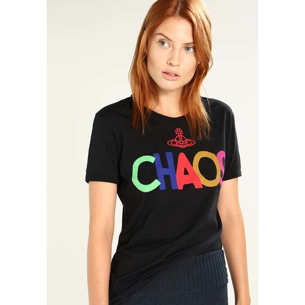 Vivienne Westwood Anglomania CLASSIC CHAOS T-shirt z nadrukiem black VW621D00O