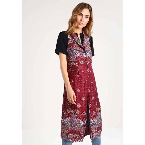 Free People COME SEE ABOUT ME MAXI Kamizelka wine FP021G00H