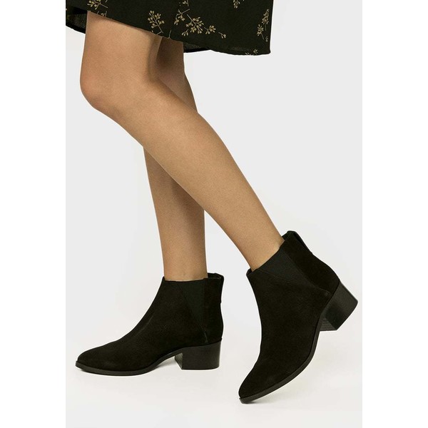 Pieces PSDRINA SUEDE BOOT Ankle boot black PE311N01N