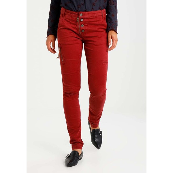 Mos Mosh VALERINE MAJA Spodnie materiałowe ruby red MX921A039