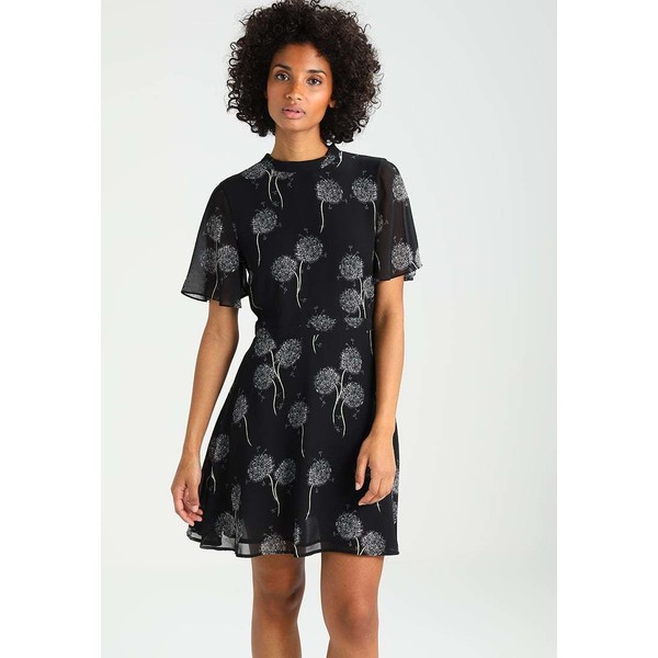 Warehouse DANDELION Sukienka koszulowa black pattern WA221C0BP