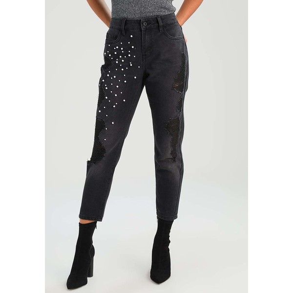 Only Petite ONLLIMA BLACK PEARL DNMJEANS BJ Jeansy Relaxed fit black denim OP421N01D
