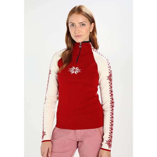 Dale of Norway GEILO Sweter raspberry/off white/navy D2041B00D