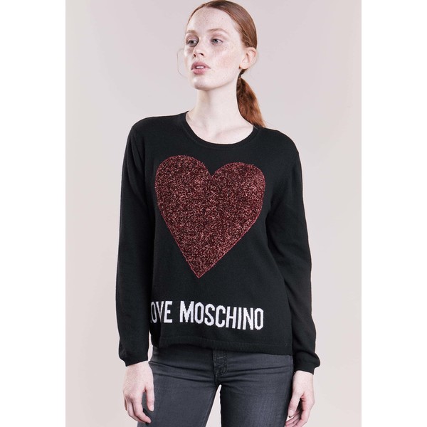 Love Moschino Sweter black LO921I01V