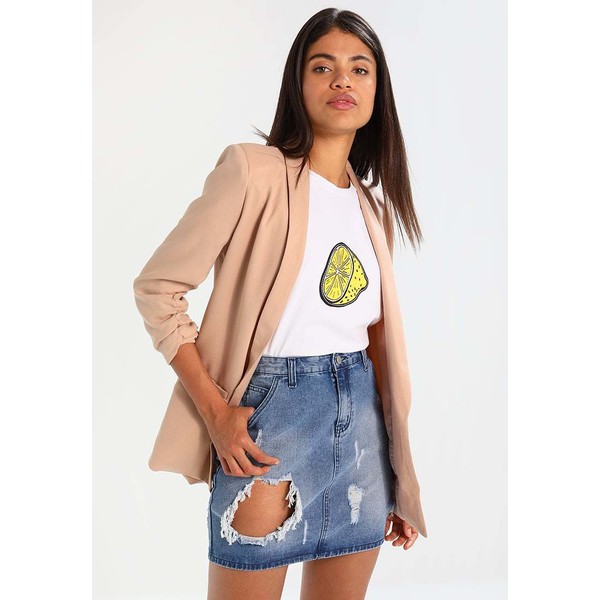 Missguided GATHERED SLEEVE TAILORED Żakiet nude M0Q21G01G