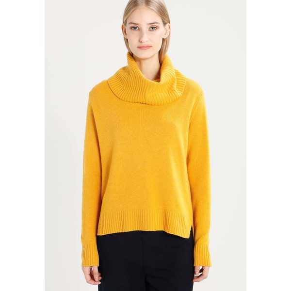 Benetton TURTLE NECK Sweter yellow 4BE21I0CE