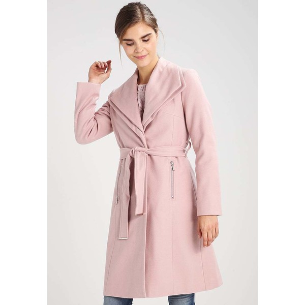 New Look WATERFALL BELTED Płaszcz wełniany /Płaszcz klasyczny light pink NL021U00O