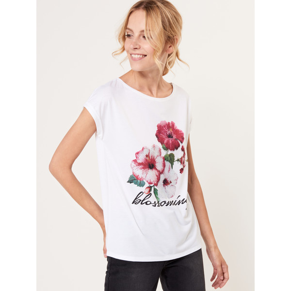 Mohito Koszulka z kwiatami SF448-00X