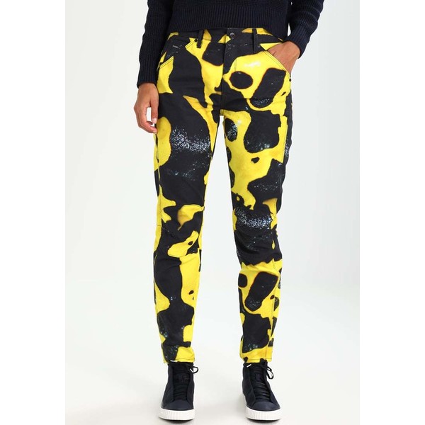 G-Star PHARRELL WILLIAMS ELWOOD X25 3D BOYFRIEND Spodnie materiałowe yellow/black ao GS121A0HN