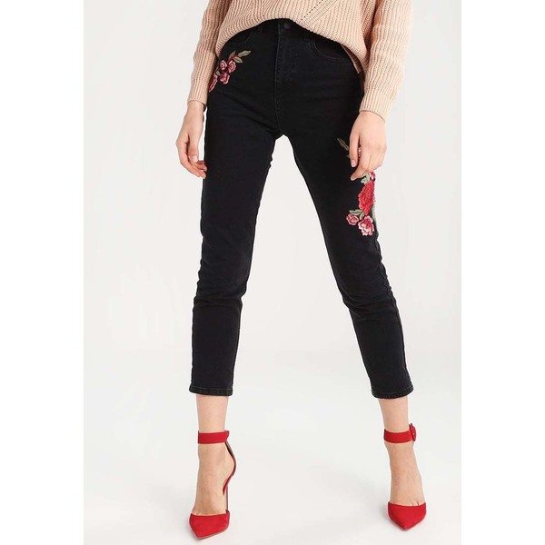 Miss Selfridge MOM Jeansy Relaxed fit black MF921N01H
