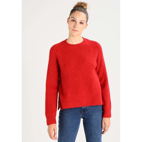 Weekday DELINA Sweter red WEB21I00D
