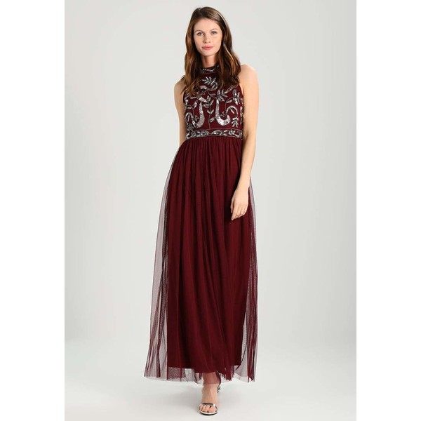 Lace & Beads AARUSHI Suknia balowa burgundy LS721C03X